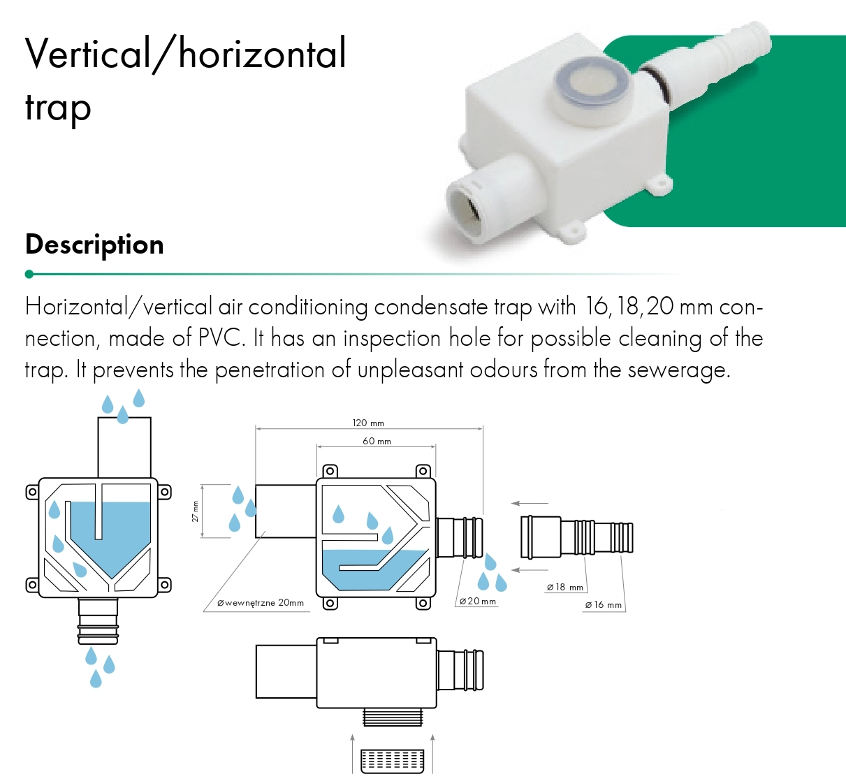Vertical / horizontal trap havaco catalogue card